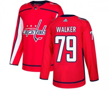 Adidas Washington Capitals #79 Nathan Walker Premier Red Home NHL Jersey