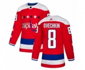 Adidas Washington Capitals #8 Alex Ovechkin Authentic Red Alternate NHL Jersey