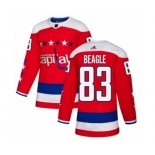 Adidas Washington Capitals #83 Jay Beagle Authentic Red Alternate NHL Jersey