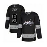 Adidas Washington Capitals #9 Dmitry Orlov Authentic Black Team Logo Fashion NHL Jersey