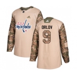 Adidas Washington Capitals #9 Dmitry Orlov Authentic Camo Veterans Day Practice NHL Jersey