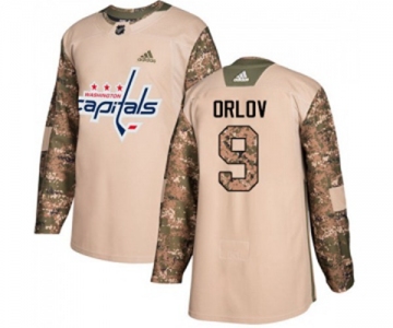 Adidas Washington Capitals #9 Dmitry Orlov Authentic Camo Veterans Day Practice NHL Jersey