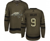 Adidas Washington Capitals #9 Dmitry Orlov Authentic Green Salute to Service NHL Jersey