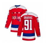 Adidas Washington Capitals #91 Tyler Graovac Authentic Red Alternate NHL Jersey