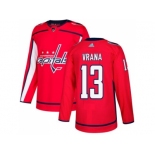 Men Adidas Washington Capitals #13 Jakub Vrana Red Home Authentic Stitched NHL Jersey