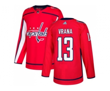 Men Adidas Washington Capitals #13 Jakub Vrana Red Home Authentic Stitched NHL Jersey