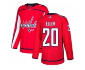 Men Adidas Washington Capitals #20 Lars Eller Red Home Authentic Stitched NHL Jersey