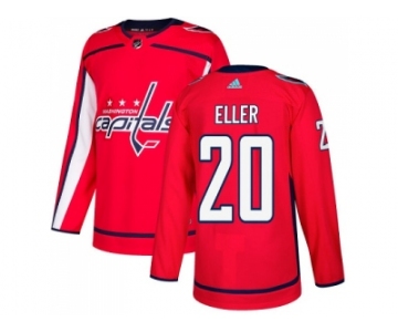 Men Adidas Washington Capitals #20 Lars Eller Red Home Authentic Stitched NHL Jersey