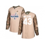 Men Adidas Washington Capitals #43 Tom Wilson Camo Authentic 2017 Veterans Day Stitched NHL Jersey