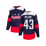 Men Adidas Washington Capitals #43 Tom Wilson Navy Authentic 2018 Stadium Series Stitched NHL Jersey