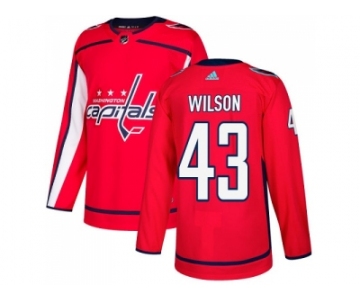 Men Adidas Washington Capitals #43 Tom Wilson Red Home Authentic Stitched NHL Jersey