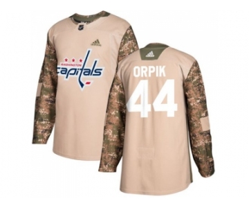 Men Adidas Washington Capitals #44 Brooks Orpik Camo Authentic 2017 Veterans Day Stitched NHL Jersey