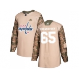 Men Adidas Washington Capitals #65 Andre Burakovsky Camo Authentic 2017 Veterans Day Stitched NHL Jersey