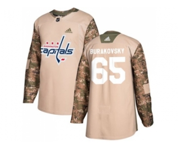 Men Adidas Washington Capitals #65 Andre Burakovsky Camo Authentic 2017 Veterans Day Stitched NHL Jersey