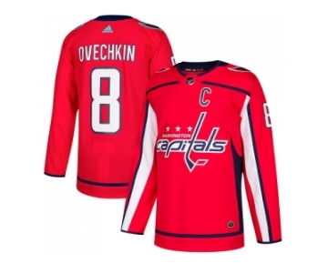 Men Adidas Washington Capitals #8 Alex Ovechkin Red Home Authentic Stitched NHL Jersey