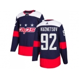 Men Adidas Washington Capitals #92 Evgeny Kuznetsov Navy Authentic 2018 Stadium Series Stitched NHL Jersey