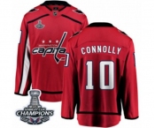 Men Washington Capitals #10 Brett Connolly Fanatics Branded Red Home Breakaway 2018 Stanley Cup Final Champions NHL Jersey