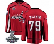 Men Washington Capitals #79 Nathan Walker Fanatics Branded Red Home Breakaway 2018 Stanley Cup Final Champions NHL Jersey