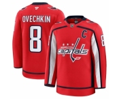 Men Washington Capitals 8 Alexander Ovechkin Red 2024 25 Home Stitched Hockey Jersey