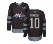 Men's Adidas Washington Capitals #10 Brett Connolly Authentic Black 1917-2017 100th Anniversary NHL Jersey