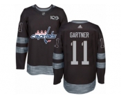 Men's Adidas Washington Capitals #11 Mike Gartner Authentic Black 1917-2017 100th Anniversary NHL Jersey