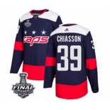 Men's Adidas Washington Capitals #39 Alex Chiasson Authentic Navy Blue 2018 Stadium Series 2018 Stanley Cup Final NHL Jersey