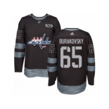 Men's Adidas Washington Capitals #65 Andre Burakovsky Authentic Black 1917-2017 100th Anniversary NHL Jersey