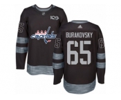 Men's Adidas Washington Capitals #65 Andre Burakovsky Authentic Black 1917-2017 100th Anniversary NHL Jersey