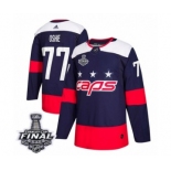 Men's Adidas Washington Capitals #77 T.J. Oshie Authentic Navy Blue 2018 Stadium Series 2018 Stanley Cup Final NHL Jersey