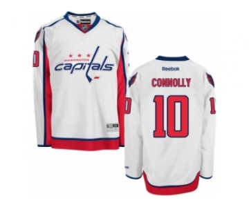 Men's Reebok Washington Capitals #10 Brett Connolly Authentic White Away NHL Jersey