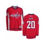 Men's Reebok Washington Capitals #20 Lars Eller Authentic Red Home NHL Jersey