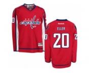 Men's Reebok Washington Capitals #20 Lars Eller Authentic Red Home NHL Jersey