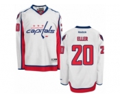 Men's Reebok Washington Capitals #20 Lars Eller Authentic White Away NHL Jersey