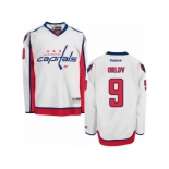 Men's Reebok Washington Capitals #9 Dmitry Orlov Authentic White Away NHL Jersey