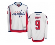 Men's Reebok Washington Capitals #9 Dmitry Orlov Authentic White Away NHL Jersey