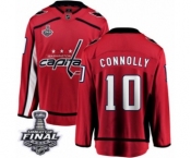 Men's Washington Capitals #10 Brett Connolly Fanatics Branded Red Home Breakaway 2018 Stanley Cup Final NHL Jersey