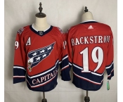 Men's Washington Capitals #19 Nicklas Backstrom Red Retro 2020 Hockey Jersey