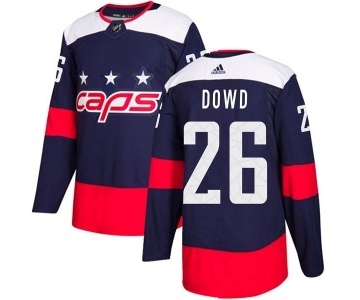 Men's Washington Capitals #26 Nic Dowd Adidas Authentic 2018 Stadium Series Jersey - Navy Blue