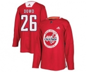 Men's Washington Capitals #26 Nic Dowd Adidas Authentic Practice Jersey - Red