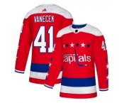 Men's Washington Capitals #41 Vitek Vanecek Adidas Authentic Alternate Jersey - Red