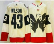 Men's Washington Capitals #43 Tom Wilson White 2023 Stadium Series Stitched Jersey