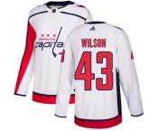 Men's Washington Capitals #43 Tom Wilson White Road Stitched Hockey Jersey