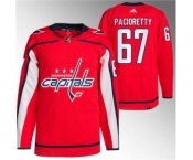 Men's Washington Capitals #67 Max Pacioretty Red Stitched Jersey