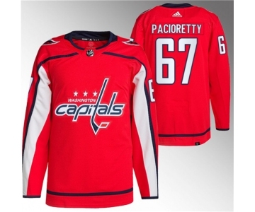 Men's Washington Capitals #67 Max Pacioretty Red Stitched Jersey