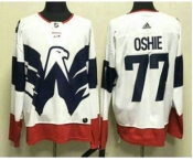 Men's Washington Capitals #77 TJ Oshie White 2023 Stadium Series Authentic Jersey