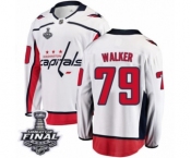 Men's Washington Capitals #79 Nathan Walker Fanatics Branded White Away Breakaway 2018 Stanley Cup Final NHL Jersey