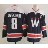 Men's Washington Capitals #8 Alex Ovechkin NEW Navy Blue Adidas Stitched NHL Jersey