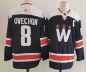 Men's Washington Capitals #8 Alex Ovechkin NEW Navy Blue Adidas Stitched NHL Jersey