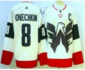 Men's Washington Capitals #8 Alex Ovechkin White 2023 Stadium Series Authentic Jersey