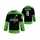 Men's Washington Capitals #8 Alexander Ovechkin Green Hockey Fight nCoV Limited Hockey Jersey